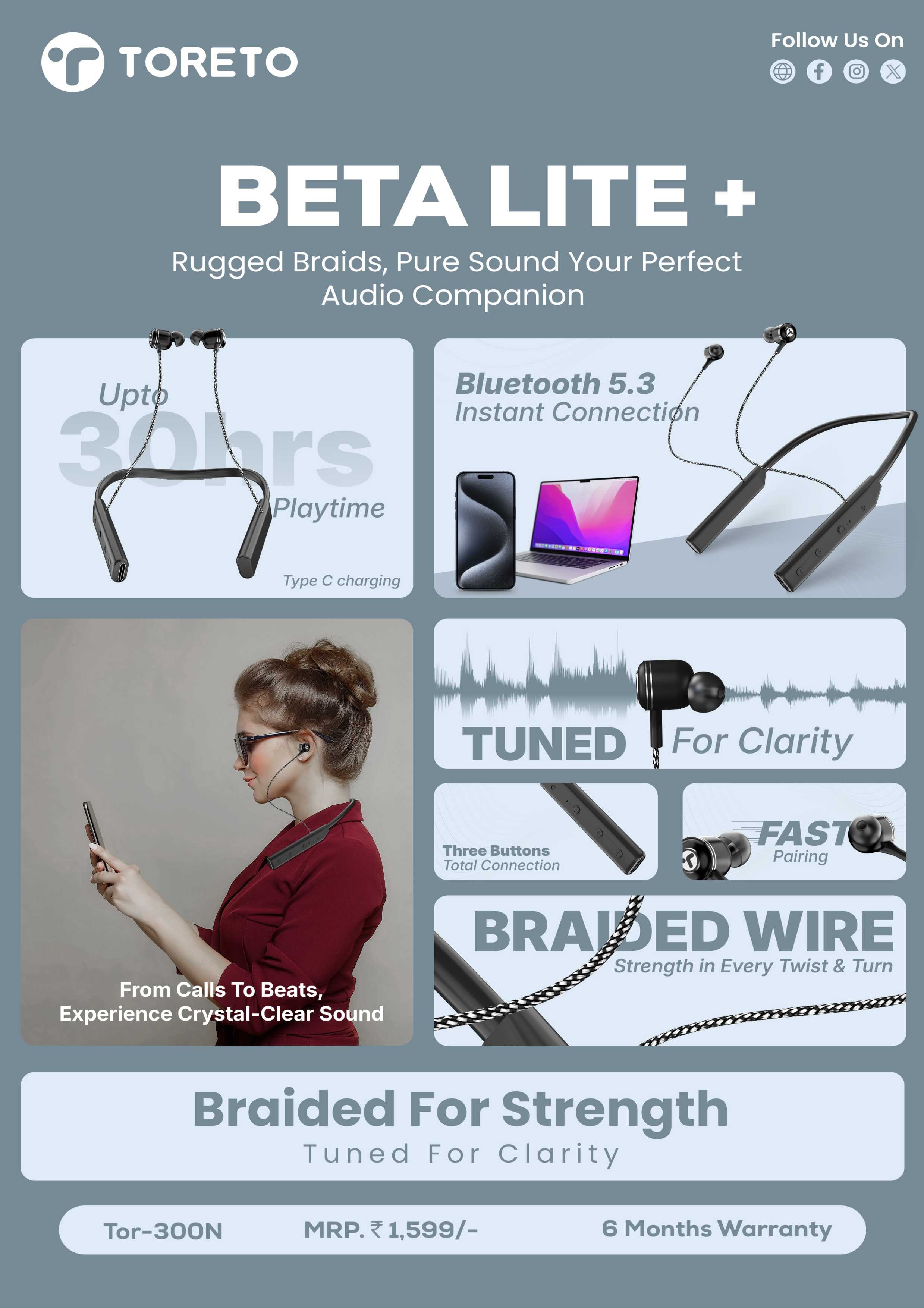 Beta Lite Neckabnd+ - Beta Lite Speaker