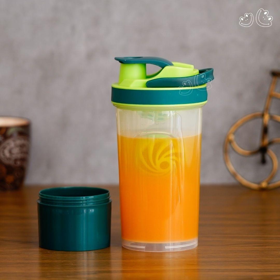 Gym Shaker with Extra Compartment - GBI-4093 Gym Shaker with Extra Compartment