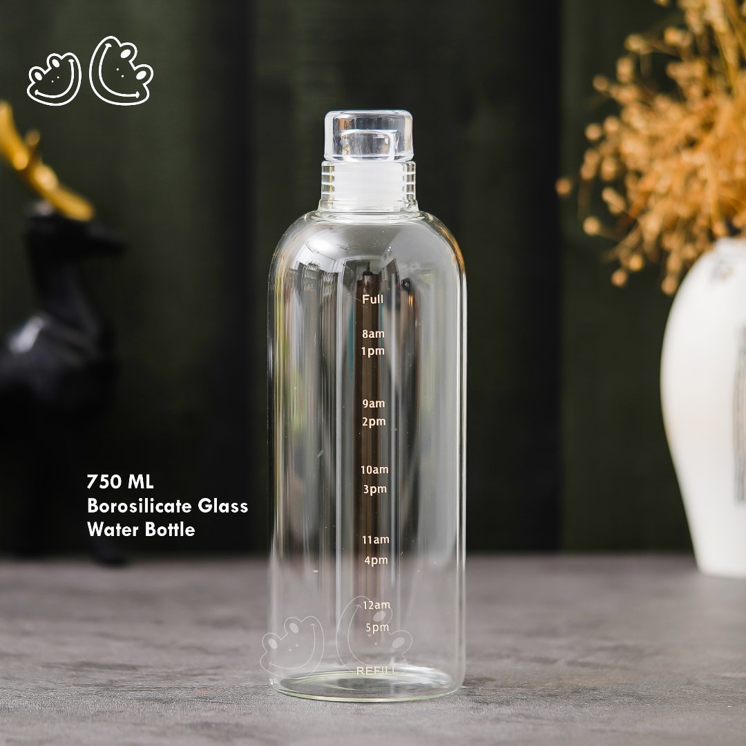 Borosilicate Glass Water Bottle (750 ml) - GBI-N4083 Borosilicate Glass Water Bottle